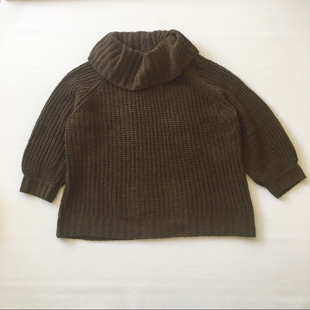 Grace 3x Chanelle sweater chunky knit greenish